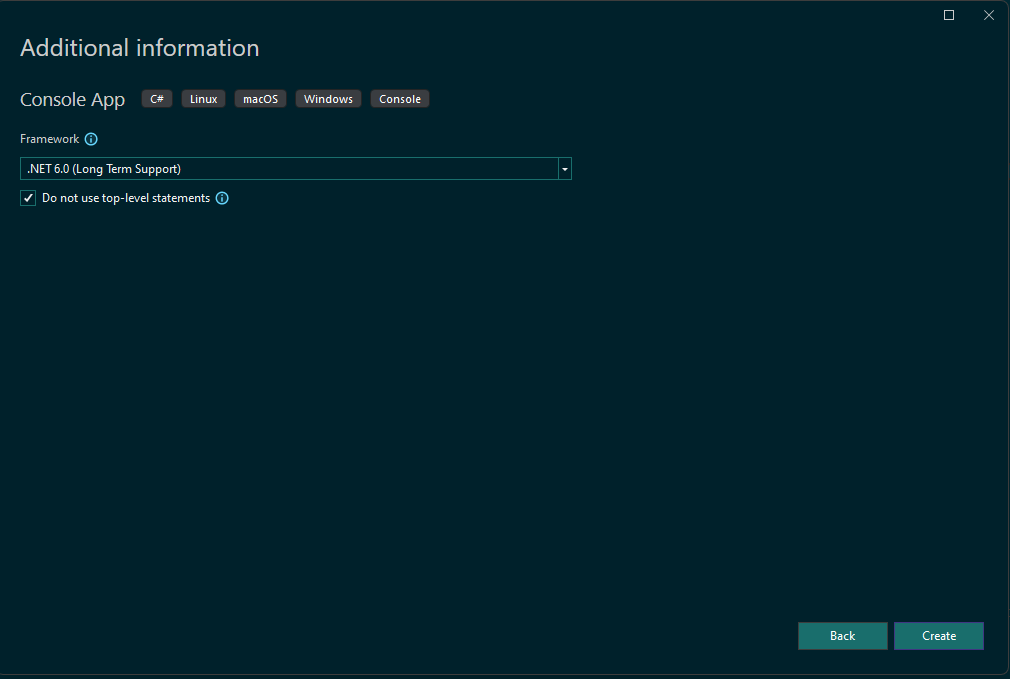 Image showing which framework to use